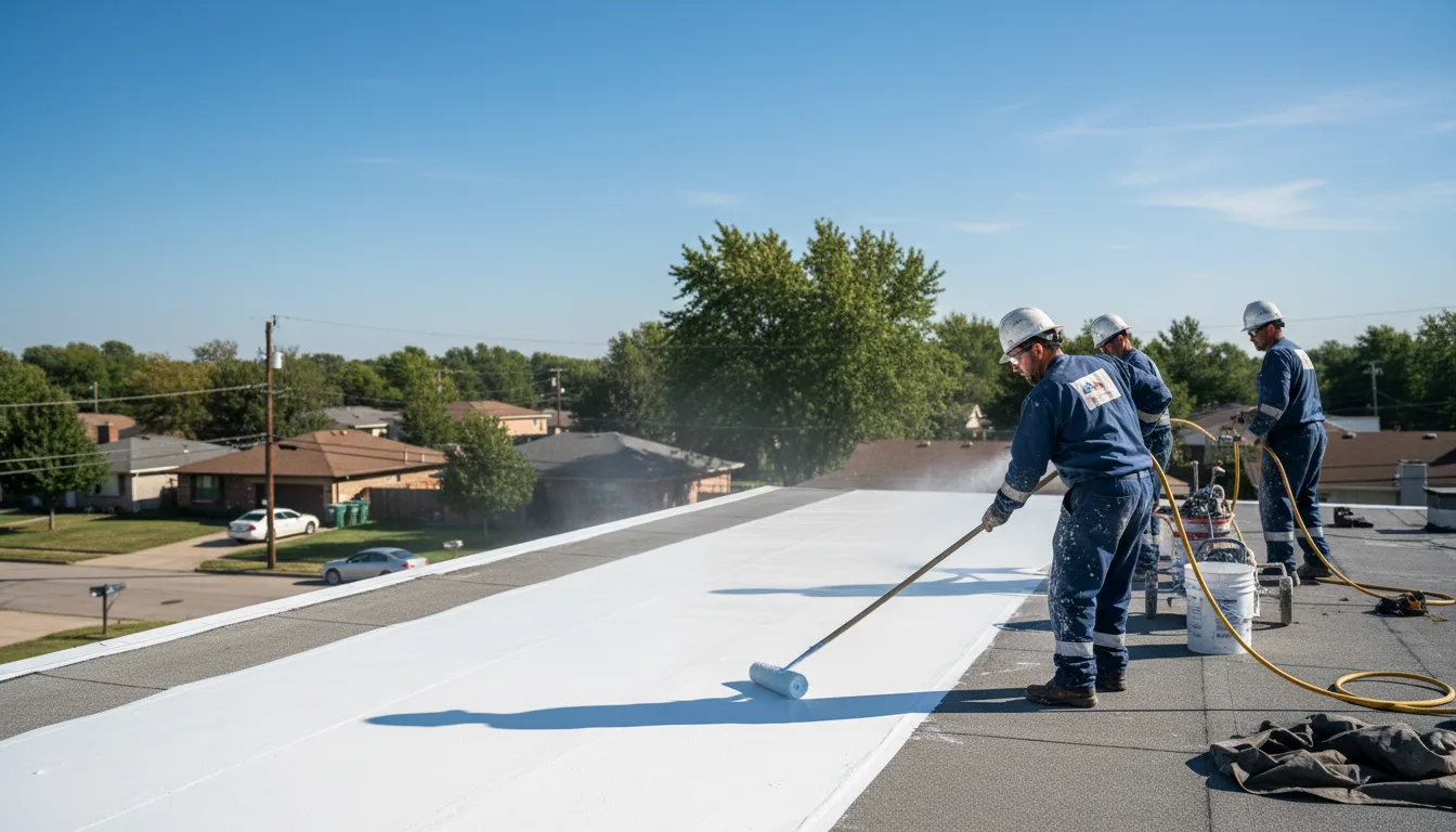 Commercial roof coating in Burns, WY near me